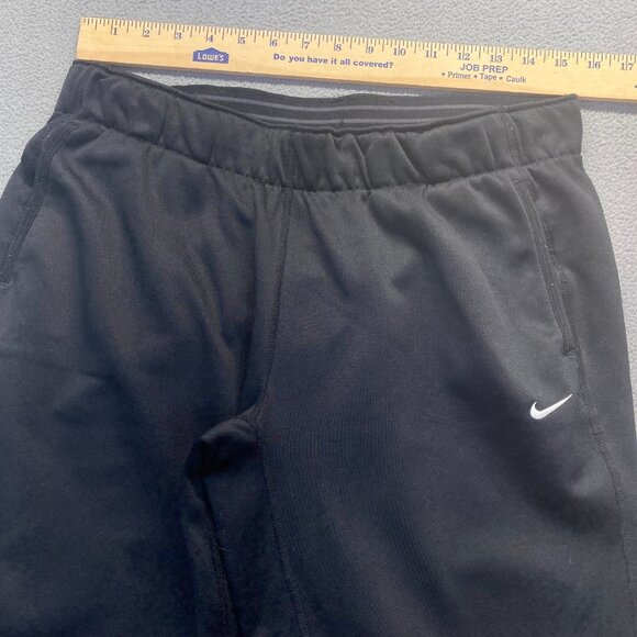 Nike Pants Mens Size M Black Therma Fit Fleece Lined Training Sweatpants,Drawstr - Picture 4 of 11